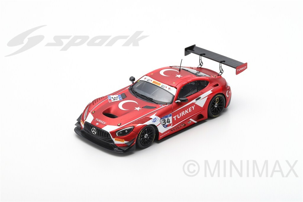 Mercedes AMG GT3 N°34 RAM Racing Spark S6300 le souvenir d'une victoire mythique 1/43