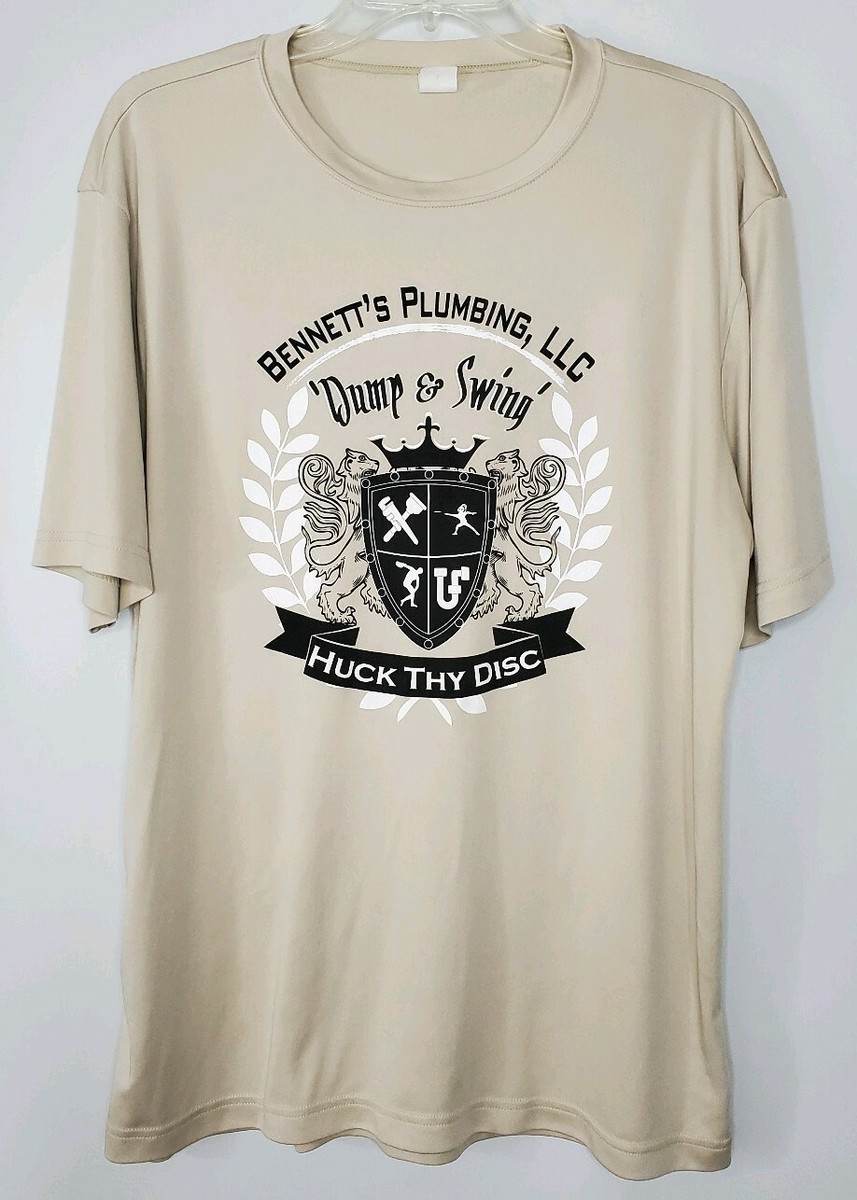 Disc Golf Shirt Frisbee L Sport Tek Huck Thy Disc Martinez