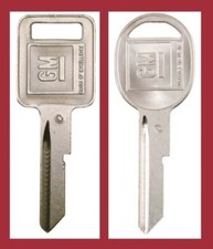 2 NEW GM Logo OEM "C" IGNITION +"D" DOORS/TRUNK Key Blanks Uncut 320652 + 320653
