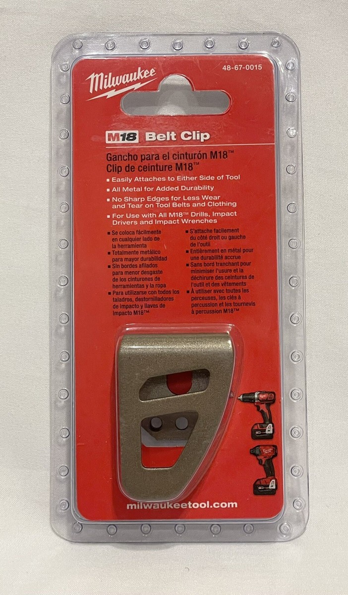 Milwaukee Metal Belt Clip for M18 Tools - Model# 48-67-0015 NEW SEALED