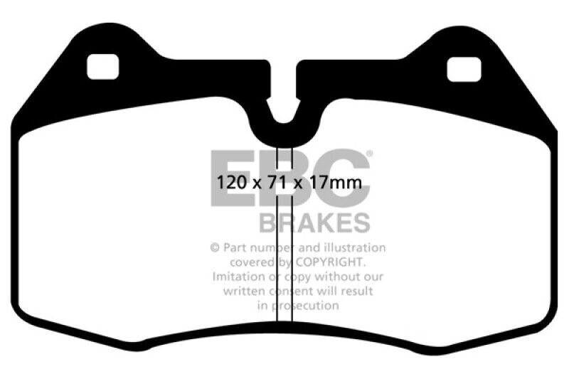 EBC DP41032R Yellowstuff Brake Pads for 1997-2002 Ferrari 550 Maranello