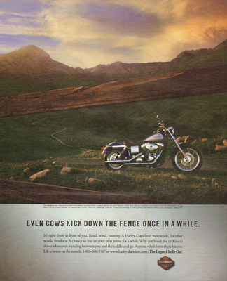 2001 magazine print motorcycle AD Harley Davidson the Legend