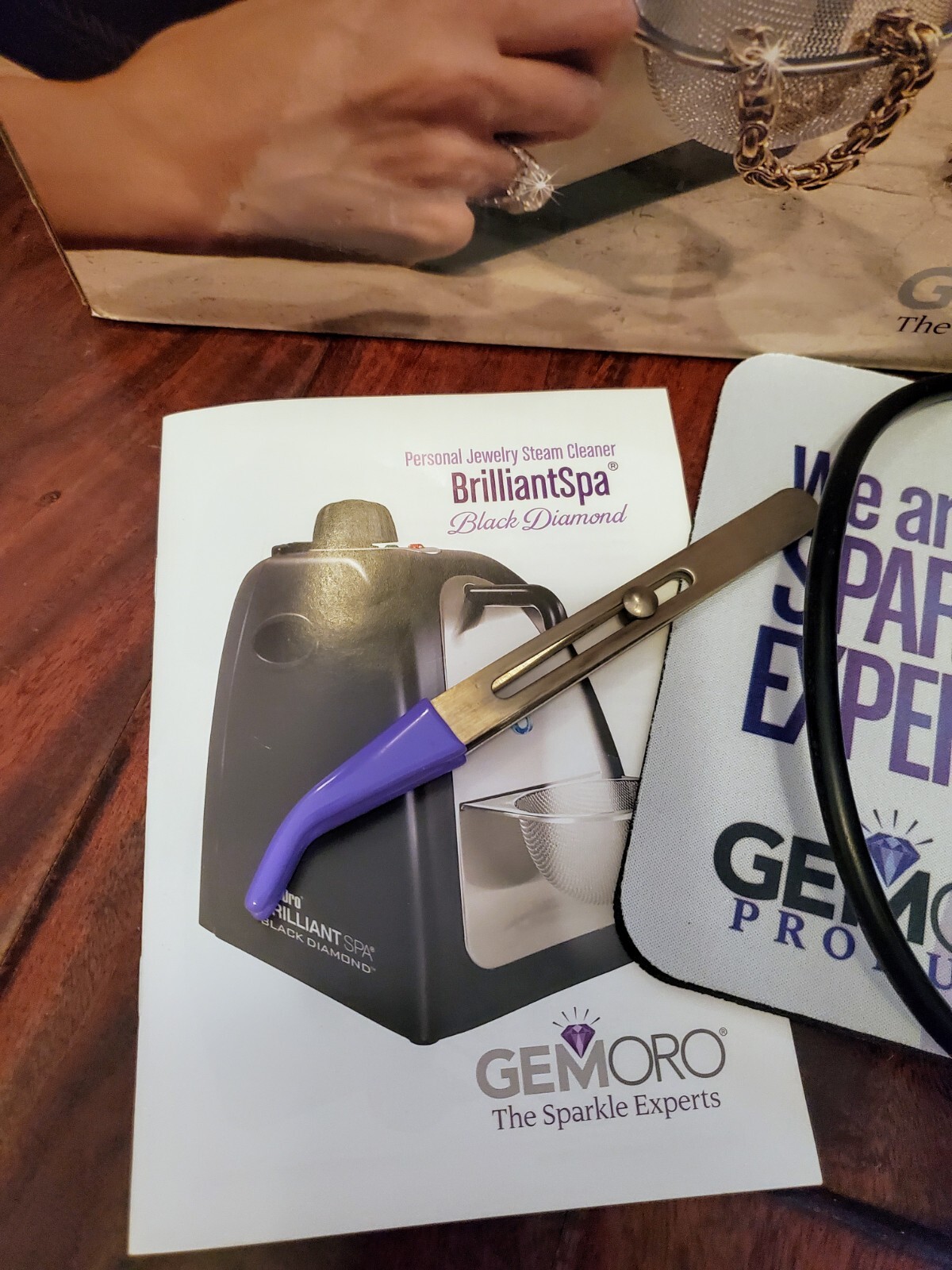 GemOro BRILLIANT SPA Black Diamond Deluxe Personal Jewelry STEAM