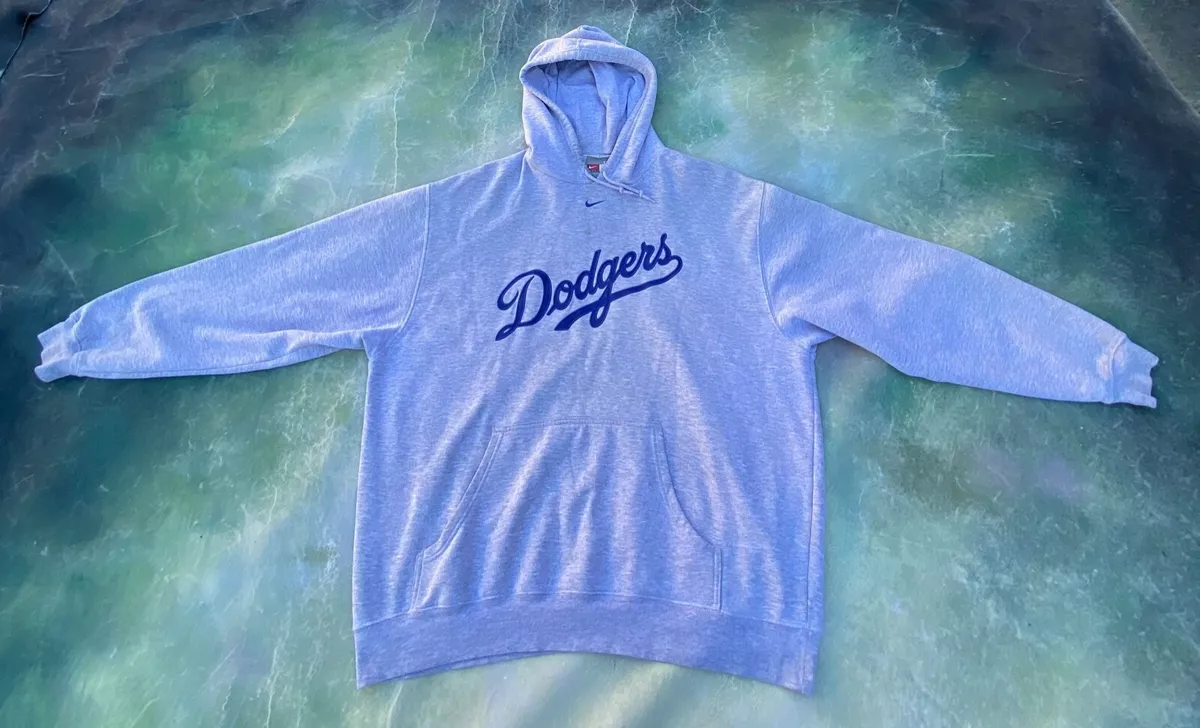 Nike Baseball (MLB Los Angeles Dodgers) Men's 3/4-Sleeve Pullover Hoodie