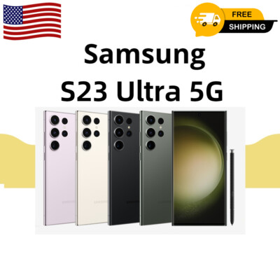NEW SEALED Samsung Galaxy S23 Ultra 5G S918U 256/512GB GSM+CDMA Factory Unlocked