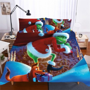 Christmas Twin\/Full\/Queen\/King Size Bed Duvet Cover Set Duvet Covers The Grinch  eBay