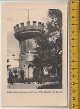 CRETO Genova - Villa Masnata Torretta cartolina b/n foto opaca mai usata anni 40