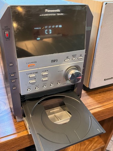 Panasonic SA-PM19 5 Disc CD Changer System Stereo Cassette Tape Deck w/ Remote - Picture 3 of 18