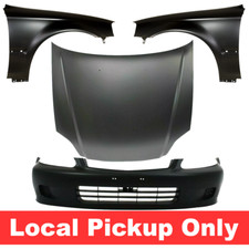 New Front Bumper Hood Fender Kit Set For 1999-2000 Honda Civic