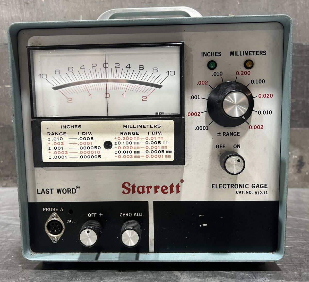 Vinatge Starrett Cat No 812-11 Last Word Electronic Gage | eBay Vinatge Starrett Cat No 812-11 Last Word Electronic Gage | eBay