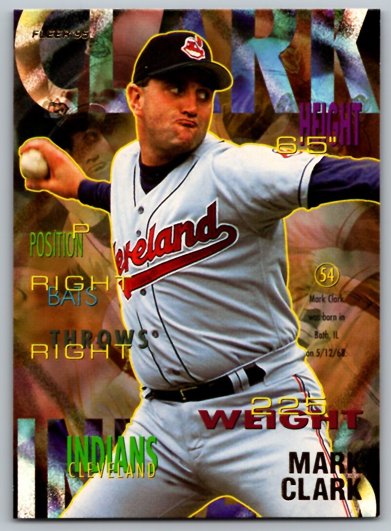 1995 FLEER MARK CLARK CLEVELAND INDIANS #133