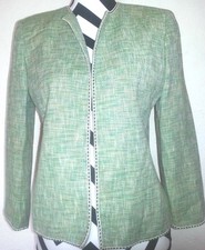 Oscar by Oscar De La Renta Vintage Green Jacket Size 4