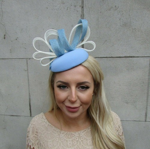 Light Blue Cream Ivory Pale Blue Hair 