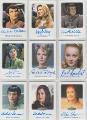 Women of Star Trek 50th Anniversary auto Athena Massey (ONLY)
