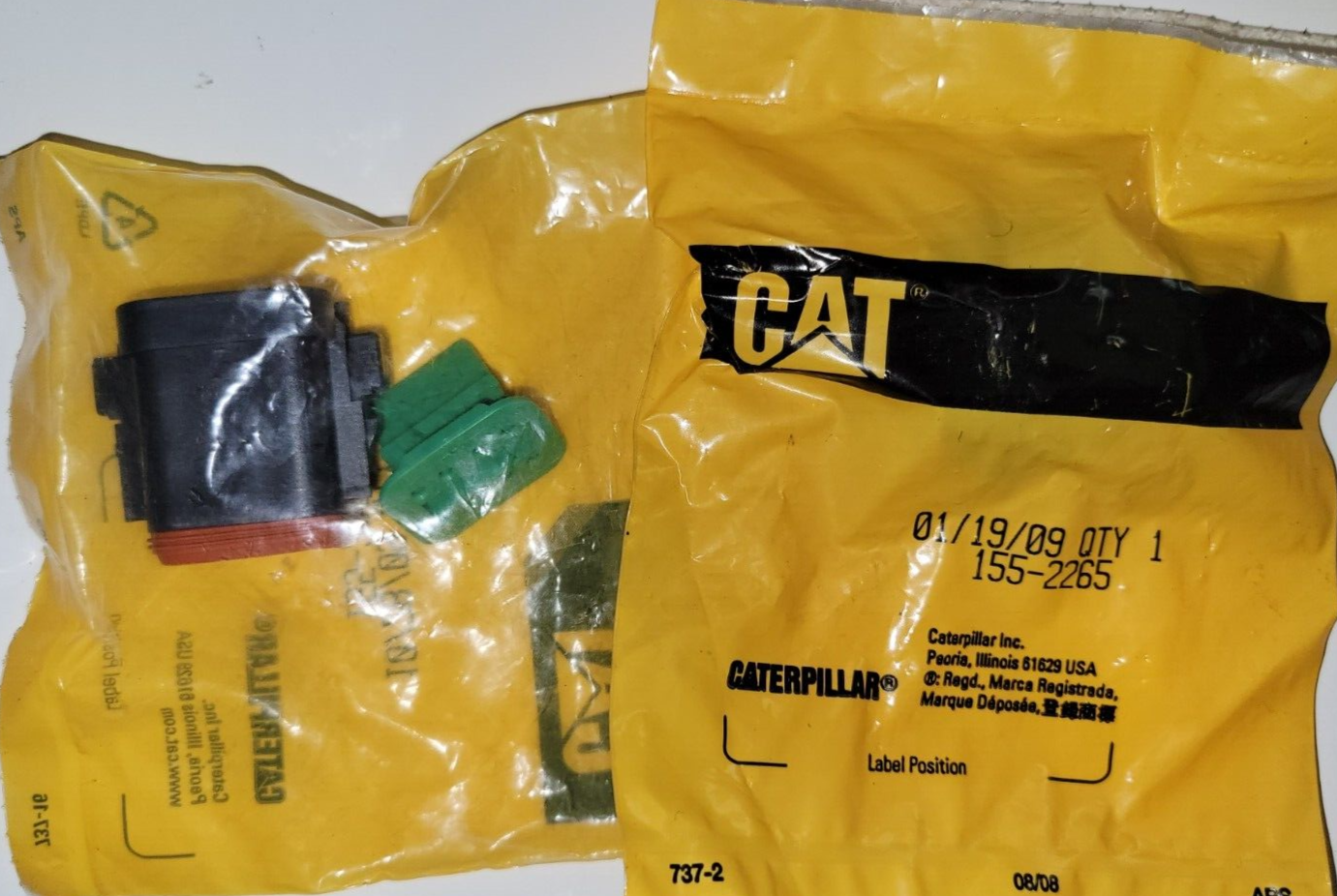 CAT 155-2265/Deutsch Connector DT06-08S 8 Pin Plug with Contact Socket ...