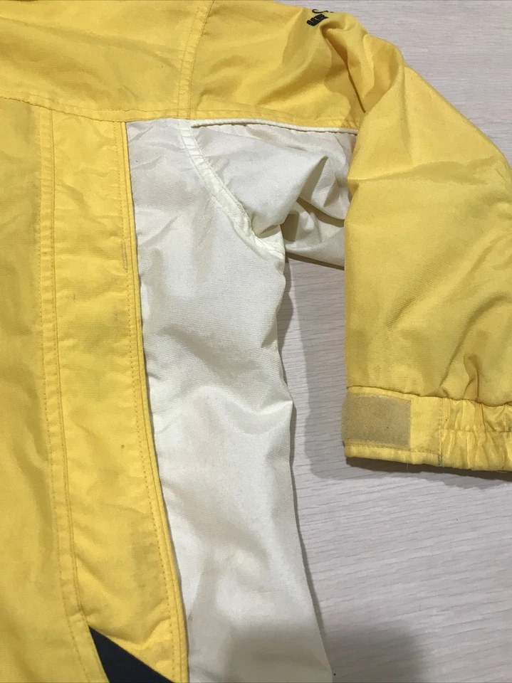 Niños Amarillo Nylon Columbia Ropa Deportiva Chaqueta Talla 7/8 A21 Foto 4 de 4
