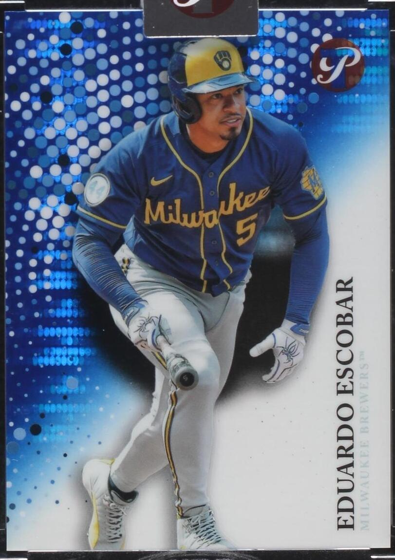 2022 Topps Pristine - Eduardo Escobar #31 Blue Pristine Pulsar ...