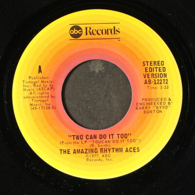 AMAZING RHYTHM ACES: two can do it too / living in a world unknown ABC 7'' Single