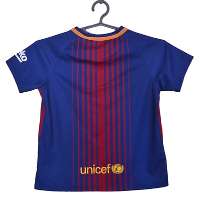 BARCELONA 2017/2018 HOME FOOTBALL SHIRT NIKE 6-7 YEARS | eBay