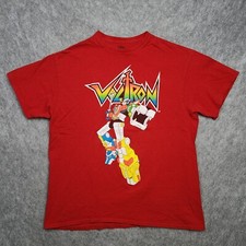 Voltron Red Graphic T-Shirt Boys XL Legendary Defender of the Universe Cotton T