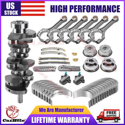 Crankshaft /Conn Rods/ Bearing/ Timing Chain Kit for Hyundai Kia Sorento 3.3L