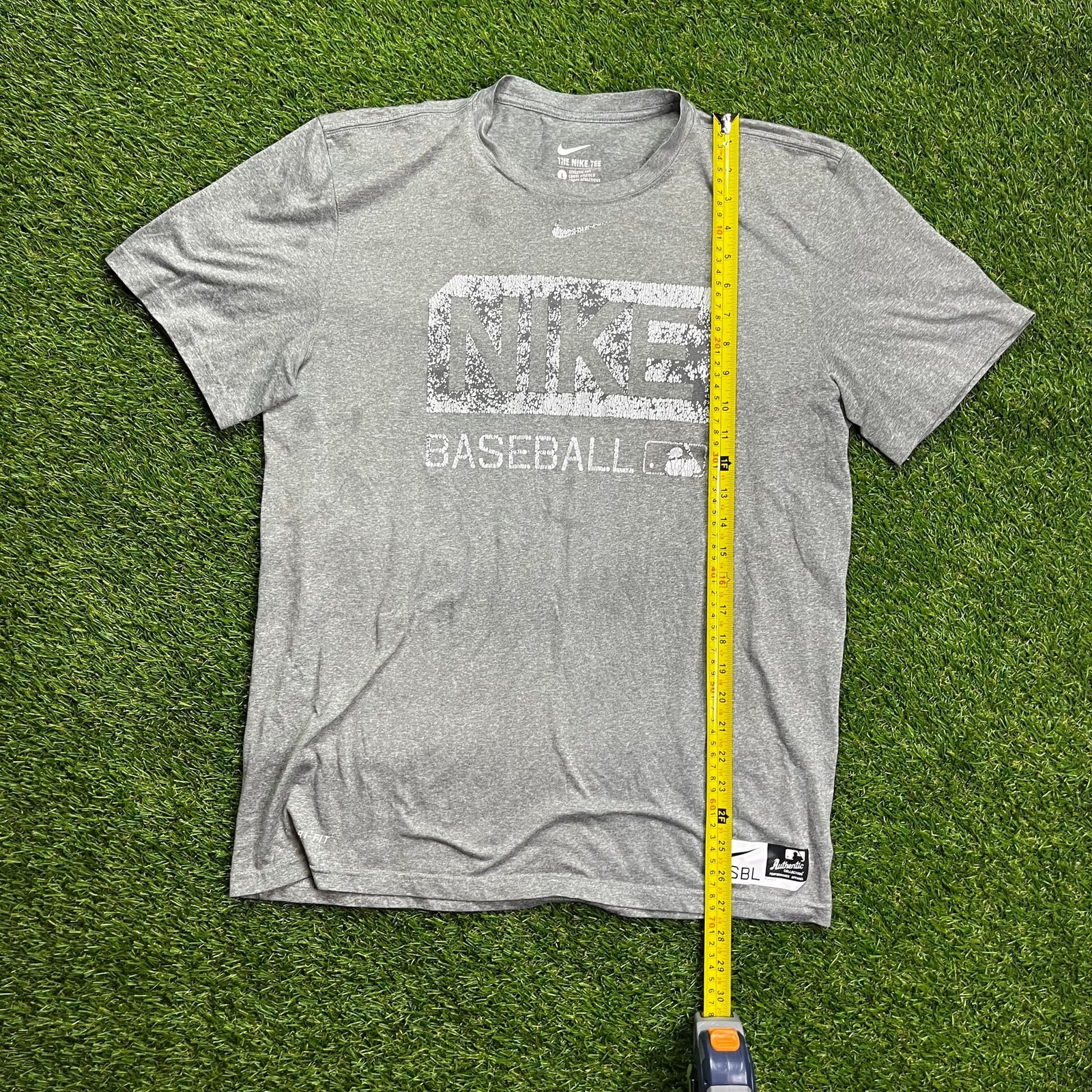 ALTRA T Shirt Baseball Nike Dri Fit Uomo Taglia L Grigio Made in Honduras