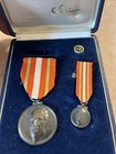 Silver Brazilian Medals In Case Centenary Lauro Mulher 1862-1964