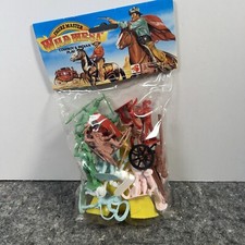 VTG Takshing Figure Master Wild West Cowboy  Indian Play Set NEW  SEALED