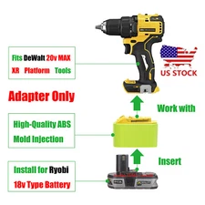1 Adapter for Ryobi 18v Series Battery To for DeWalt 20v MAX XR Type Drill Tools