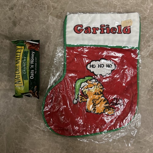 Medias de Navidad Garfield de Colección por Jim Davis 1978 Decoraciones de Vacaciones NUEVAS Lindas ✨ - Imagen 3 de 3