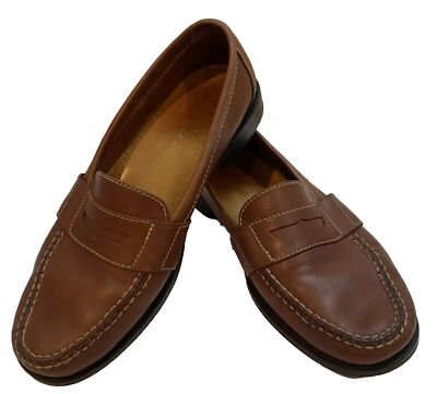 Cole Haan Mens Douglas Penny Loafer Size 13 M Brown Leather Slip On Dress Shoe C41633_Mens-Cole-Haan-  main image 2