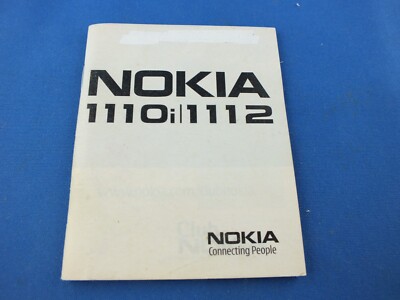 Original Nokia 1110i 1112 Bedienungsanleitung DEUTSCH Gebrauchsanweisung Hinweis
