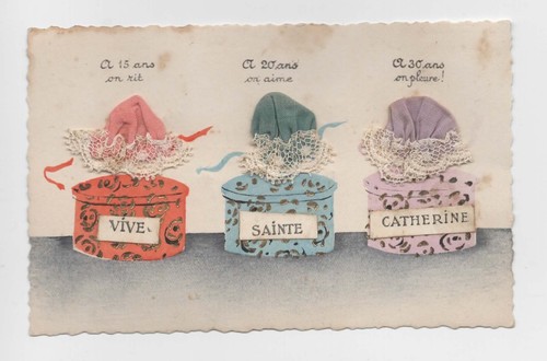 Ancienne Carte Postale De Sainte Catherine – Vintage, Collection, Fabriquée En France