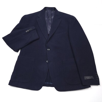Bloomingdales Wool Micro Boucle Blazer Mens 40S Unstructured Sport Coat Jacket