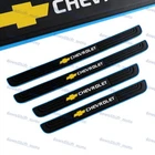 X4 Rubber Car Door Scuff Sill Cover Panel Step Protector Blu For Chevrolet Chevy