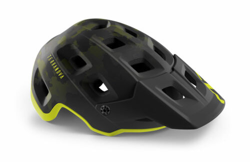 MET Terranova MTB Cycling Helmet - Camo / Lime Green