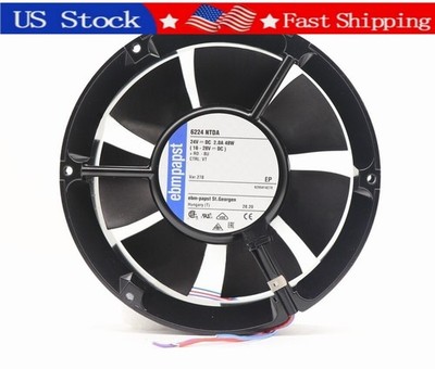 1PCS New Ebmpapst 6224NTDA DC24V 48W 172x51mm 3-Wire Cabinet Cooling Fan