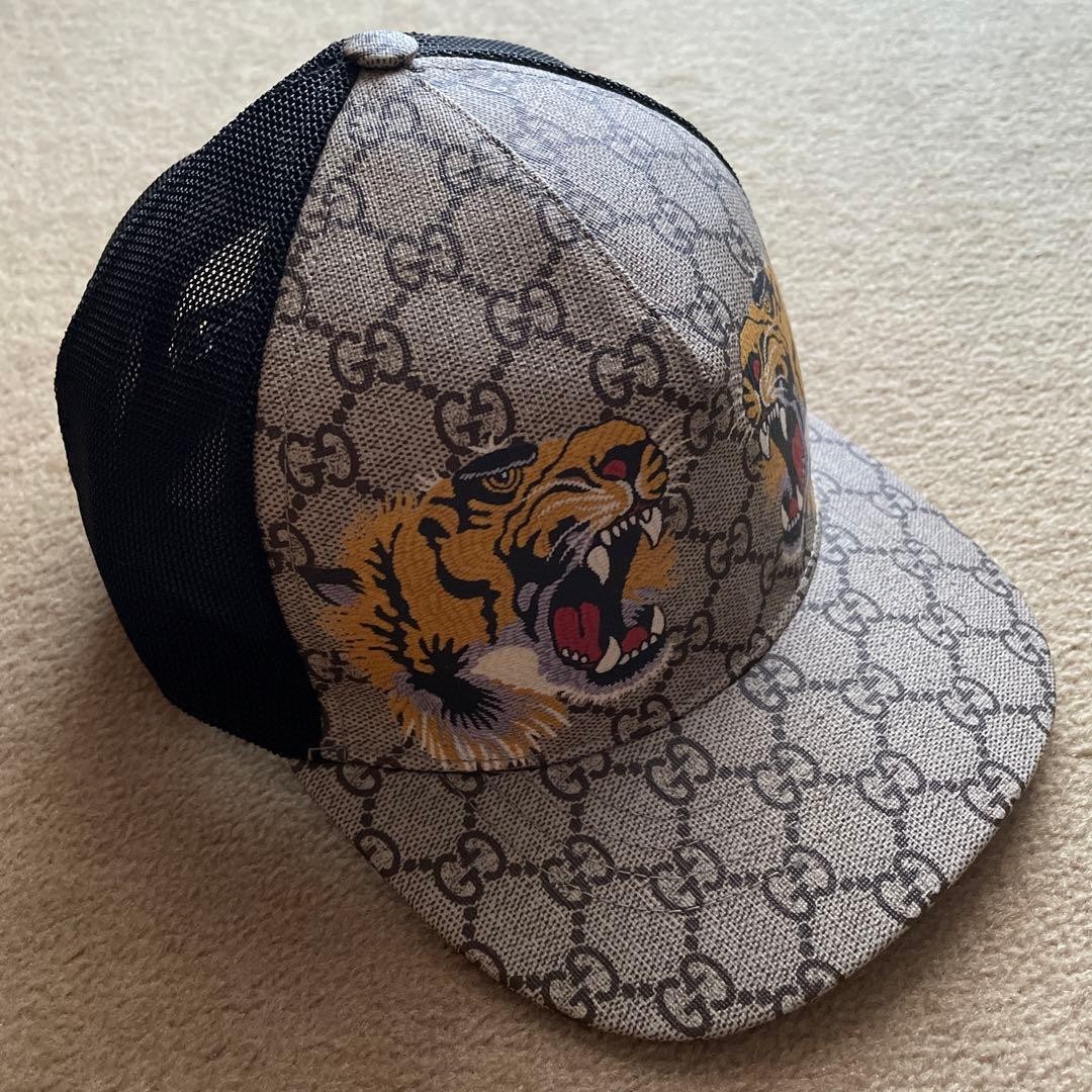 GUCCI Cap Tiger GG Supreme | eBay