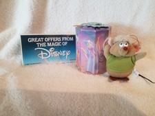 Walt Disney Cinderella Mouse 3" Plush Stuffed GUS Ornament  Box 1987 VTG Toy