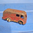 Vintage 1930s Toy Vehicle Van Body Shell w/ Wheels & Axles Red — photo 1