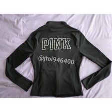 Victoria Secret Black Bling Relay Jacket Size Medium Limited Edition