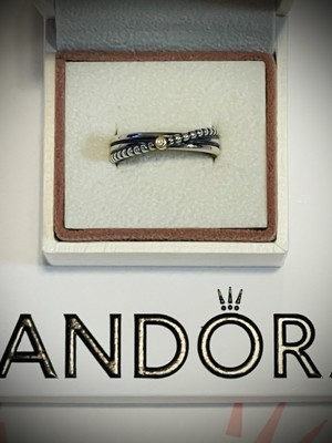 Original Pandora Ring Rising Star Sterlingsilber/14K Diamant 190243D-60/9 NEU!