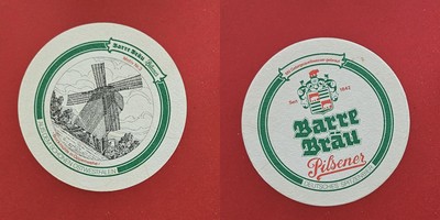 Barre Bräu Bockmühle in Oppenwehe Motiv Nr. 3 Brauerei Bierdeckel Bier