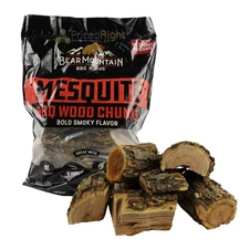 Bear Mountain BBQ Mesquite 100% All Natural Hardwood Chunks Bold Smoky Flavor