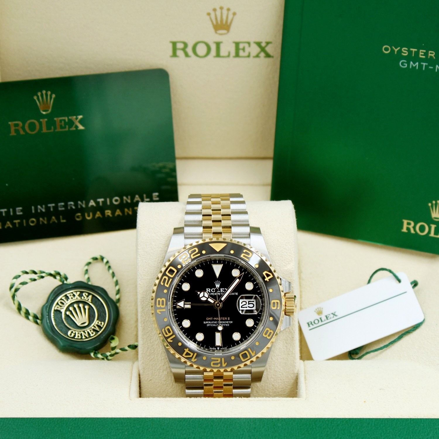 Rolex GMT Master II Zombie 126713GRNR 40mm Black Dial Bi-Metal 2024 Box & Papers