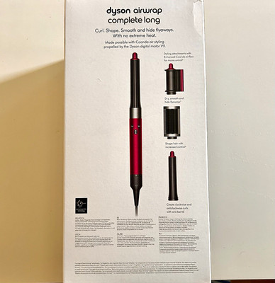 Dyson Airwrap Complete Long Multi-Styler rot mit Aufsätzen & Aufbewahrungsbox