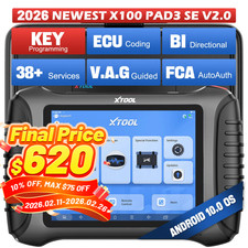 2026 XTOOL X100 PAD3 SE V2.0 Advanced Diagnos...