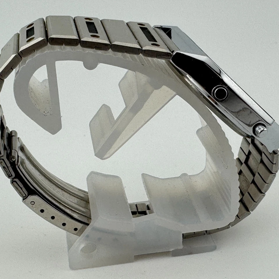 Винтажные цифровые кварцевые мужские часы Sears Phasar серебристый будильник хронограф новый аккумулятор 7,5 дюйма - Изображение 3 из 4