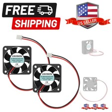 2-Pack DC 24V 40mm x 10mm Brushless Cooling Fan, Dual Ball Bearing, 2 Pin