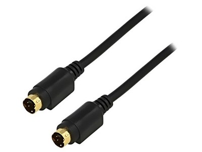 50059 Kabel DIN mini 4pin -Stecker,beiderseitig 5m schwarz GOOBAY